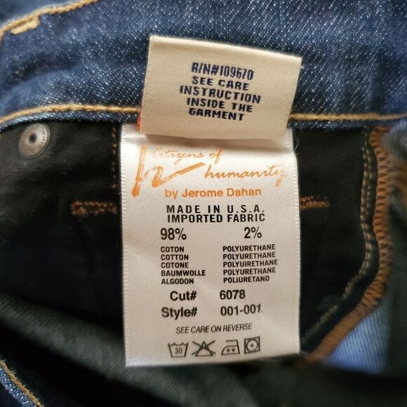 Vintage Citizens of Humanity Kelly #001 Stretch Low Waist Bootcut Jeans - Picture 10 of 12